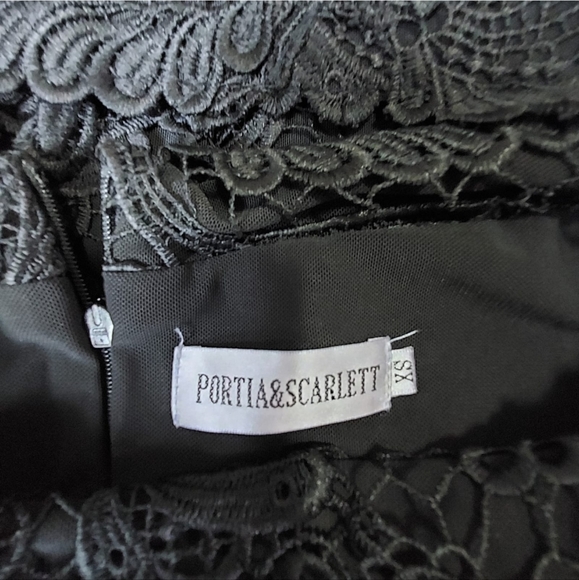 NWOT Portia and Scarlet Kimmy 2 piece skirt set lace  Black size XS midi - Picture 5 of 8